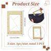 DELORIGIN 3 Sizes Photo Composition View Finder Tool Portable Golden Triangle Viewfinder Acrylic View Finder Rule for Photography Painters Artists Landscape Catcher Portrait Photography view 2