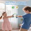 awatrue Kids Bluetooth Headphones, 85dB Volume Limiter, Foldable Wireless Over-Ear Headphones for iPad, Travel, 75H Playtime, Bluetooth 5.4, Built-in Mic, Blue Green view 3