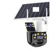 TWSYOXPR Solar Camera 4G Sim Card CCTV 4G Solar CCTV Dual Lens Dual Screen Auto Tracking External 4G Sim Security Camera(4G Cam with 32G SD) view 1