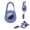 2-in-1 Carabiner Keychain & Case for Apple AirTag - IPX8 Waterproof, Shockproof Protective Cover with Detachable Hook (Sky Blue) view 1