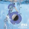 2-in-1 Carabiner Keychain & Case for Apple AirTag - IPX8 Waterproof, Shockproof Protective Cover with Detachable Hook (Sky Blue) view 4