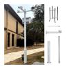 Detachable Surveillance Post Mount, Universal Surveillance Camera Pole Post for Garage/Mall, 2 2.5 3 3.5 4 4.5 5 6 M Floor Holder Stand Mount(B White,4.5 m/14.8 ft (3 Sections)) view 1