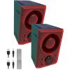 HULPPRE 2pack Solar Outdoor Motion Sensor Alarm-Dog Barking or Gunshot Sound,Support Recording&Volume,130db Loud Noise Maker,3 Work Modes Strobe Light with USB,Say Goodbye to The Intruders view 1