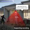 HULPPRE 2pack Solar Outdoor Motion Sensor Alarm-Dog Barking or Gunshot Sound,Support Recording&Volume,130db Loud Noise Maker,3 Work Modes Strobe Light with USB,Say Goodbye to The Intruders view 2