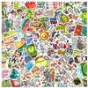 108Pcs Tennis Stickers Pack Cartoon Style Vinyl Decals for Water Bottles Laptop Skateboard Phone Journal Scrapbook Luggage Decoration Fun Quotes and Characters view 1