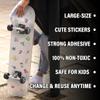 108Pcs Tennis Stickers Pack Cartoon Style Vinyl Decals for Water Bottles Laptop Skateboard Phone Journal Scrapbook Luggage Decoration Fun Quotes and Characters view 4