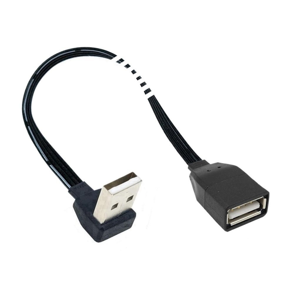 5cm 10cm 20cm 30cm USB 2,0 EIN Stecker an Buchse 90 abgewinkeltes Verlngerung Kabel USB 2,0 Stecker an Buchse rechts/Links/unte(10CM,AMUP-AF)