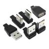 5cm 10cm 20cm 30cm USB 2,0 EIN Stecker an Buchse 90 abgewinkeltes Verlngerung Kabel USB 2,0 Stecker an Buchse rechts/Links/unte(10CM,AMUP-AF) view 4