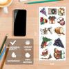 108Pcs Stickers Pack with Festive Holiday Design for Kids Teens Decorations Scrapbooking DIY Winter Themed Party Supplies Vinyl Waterproof Laptop Water Bottles Journals view 3