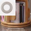 FENOKD Rotatable Solid Wood, 2-Tier CD Rack for Bedroom, Living Room, Library - Space-Saving & Practical Storage Solution, Stylish Home Dcor. (2 Tier 40x40x67cm) view 3