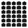 bociloy 30PCS RJ45 Port Dust Covers, Black Silicone Ethernet Jack Protectors for Network Equipment, Anti-Dust Plugs for Computer Router Switch Unused Ports view 1