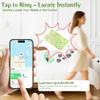 Wallet Tracker Card for Apple Find My (iOS Only), Ultra-Slim Rechargeable Bluetooth Tracking Card for Wallets, Keys, Passport & Luggage, Water-Resistant Wallet Finder Smart Card Green Floral view 3
