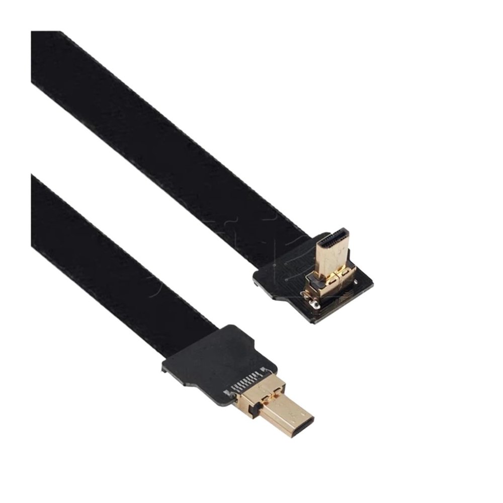 Aerial Photography of PTZ Bend FPV FPC Bend Gold-Plated HDMI Male to Male High-Definition Video Acquisition Cable(0.15M,D1-D2)