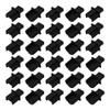 bociloy 30PCS RJ45 Dust Cover Plugs, Silicone Ethernet Port Protectors for Network Switch Router Hub Empty Slots, LAN Jack Protection Caps for Copper & Fiber Equipment, Black view 1