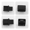 bociloy 30PCS RJ45 Dust Cover Plugs, Silicone Ethernet Port Protectors for Network Switch Router Hub Empty Slots, LAN Jack Protection Caps for Copper & Fiber Equipment, Black view 3