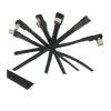 1 DIY M1ni USB Soldered Female Plug with 5P/4P Flat Wire Black 5CM 10CM 20CM 30cm 50cm 100cm(30CM,V8UP-4C) view 2
