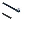 1 DIY M1ni USB Soldered Female Plug with 5P/4P Flat Wire Black 5CM 10CM 20CM 30cm 50cm 100cm(10CM,V8UP-4C) view 1