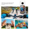 YUEHISY Mini Body Camera, Thumb Sized Wearable Action Camera, 2.7K Ultra HD 180 Adjustable Lens with WiFi APP Control, for Pet, Travel, Sports (White) view 2
