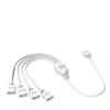 mangxiyis ARGB Splitter 5V 3 Pin 1 to 4/3/2 All Mainboard ARGB Extension Cable with Adapter Pin(White 1 to 3) view 2