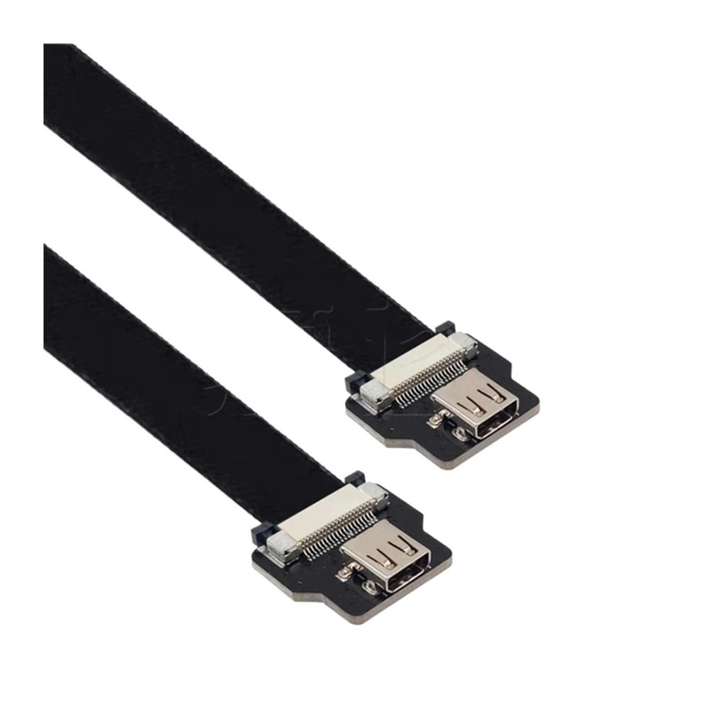 Aerial Photography of PTZ Bend FPV FPC Bend Gold-Plated HDMI Male to Male High-Definition Video Acquisition Cable(0.4M,D4-D4)
