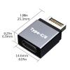bodateng USB 3.1 Type C Male to Type C/E Female Motherboard Expansion Cable Connector Computers Accessories view 2