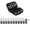10 Slots USB Storage Case and 10 Pack 8GB Flash Drive, Portable Thumb Drive USB Holder, Tech Organizer Travel Electronics Bag, Bulk Memory Stick Pouch Computer Accessories view 1