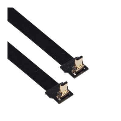 Aerial Photography of PTZ Bend FPV FPC Bend Gold-Plated HDMI Male to Male High-Definition Video Acquisition Cable(0.25M,D2-D2)