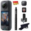Insta360 X5 GPS Preview Remote Bundle-8K Waterproof 360 Action Camera with 1/1.28" 48MP Sensors, 8K 360 HDR Video, 72MP 360 |Bundle Includes GPS Preview Remote Mic Built-in, Selfie Stick, Lens Cap view 1