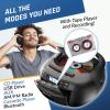 KLIM CD Player & Cassette Tape Player, Bluetooth Boombox, AM/FM Radio, Stereo Sound, Remote, CD and Cassette Combo, Tape Recording, USB Drive, AUX, AC/DC Powered view 3