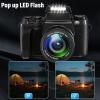 Bewinner 4K 64MP Digital Camera with 4.0 inch 16X Digital Zoom, WiFi, LED Flash, CMOS Sensor for Photography, Vlogging and Social Media view 3