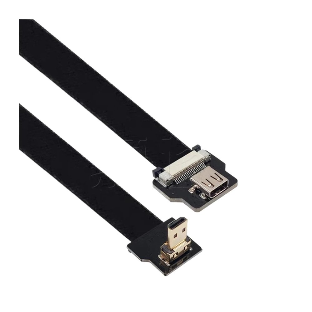 Aerial Photography of PTZ Bend FPV FPC Bend Gold-Plated HDMI Male to Male High-Definition Video Acquisition Cable(1M,D3-D4)