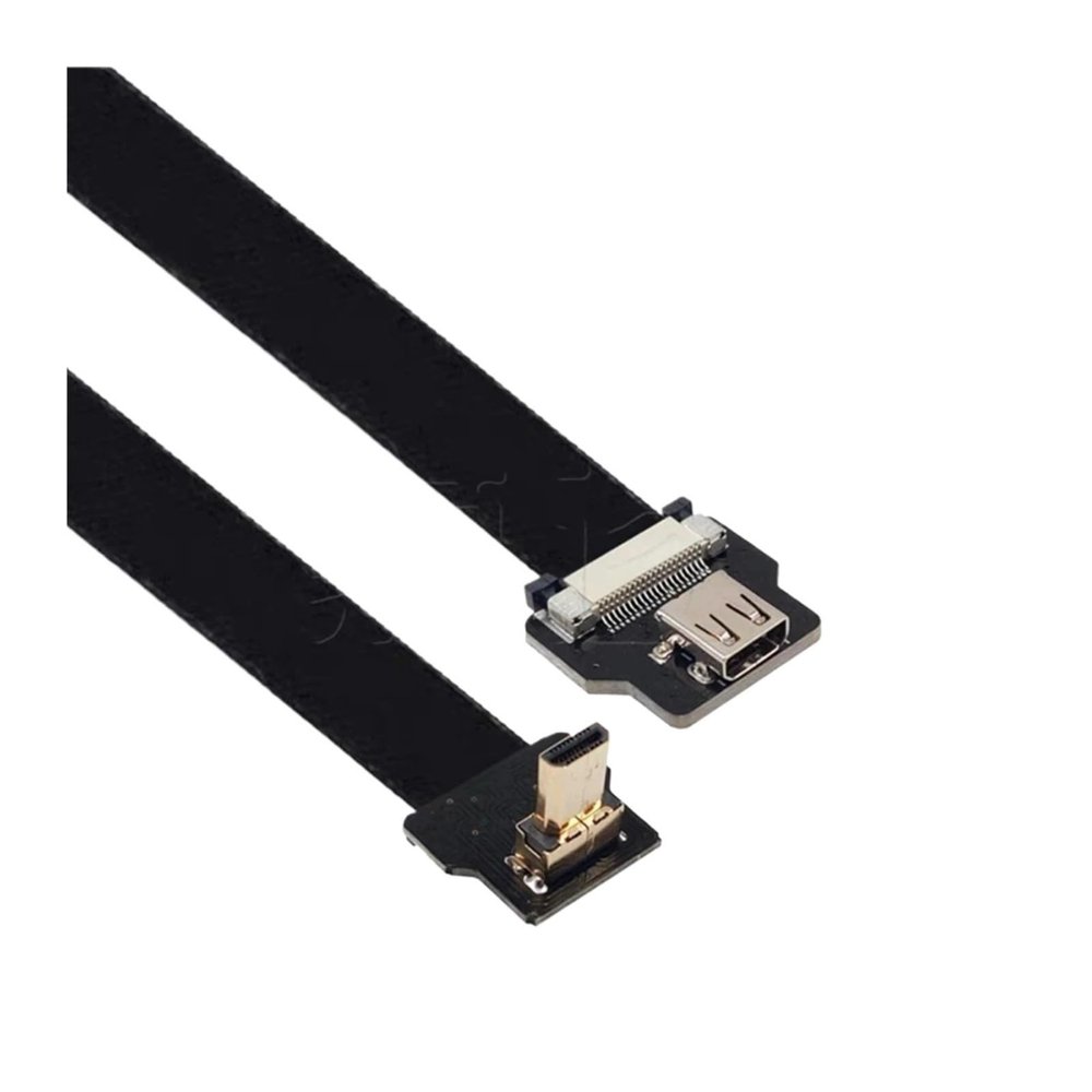 Aerial Photography of PTZ Bend FPV FPC Bend Gold-Plated HDMI Male to Male High-Definition Video Acquisition Cable(1M,D2-D4)
