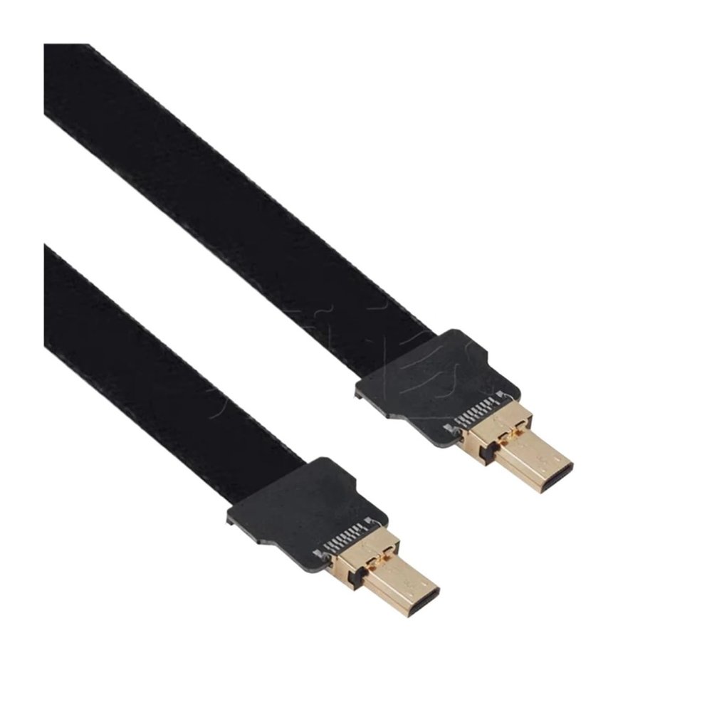 Aerial Photography of PTZ Bend FPV FPC Bend Gold-Plated HDMI Male to Male High-Definition Video Acquisition Cable(0.2M,D1-D1)