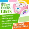 TinyGeeks Tunes Kids Boombox CD Player for Children - FM Radio - Includes Batteries - Rose Radio - CD Player with Speakers for Children and Toddlers - Rose view 2