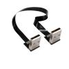 Ultra Thin Expansion Cable Ultra High Speed HD 2.0 Cable to Cable A Plug to Plug 90/270 Degree Angle Up/dow(50CM,AMUP-AMUP) view 1