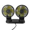 MOTOULAX Car Fan Portable Dual Head Electric Vehicle Mounted USB 360 Degree Rotation Auto Cooling Fan for Dashboard SUV RV Truck Sedan Home Office view 2