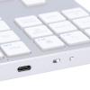 LICAEVEY Wireless Bluetooth Number Pad for Laptop - 35 Keys Dual Mode Rechargeable Numeric Keypad, Universal Numpad for Wins Android PC & Tablet (Silver White) view 4