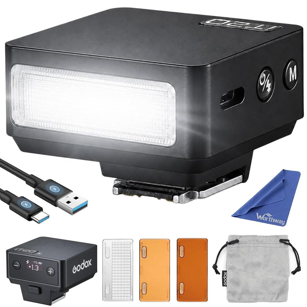 GODOX iT20 S TTL Flash for Sony ZV-1, ZV-1 II, ZV-E10, A7C, A6400, A6000