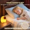 Daixinde Capybara Night Light for Kids, Cute Squishy Silicone Capybara Lamp, 50-Hour Rechargeable Bedside Light with Tap Control, 2 Brightness Levels, 30-Min Auto-Off Timer, Nursery Room Decor Gift view 2