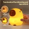 Daixinde Capybara Night Light for Kids, Cute Squishy Silicone Capybara Lamp, 50-Hour Rechargeable Bedside Light with Tap Control, 2 Brightness Levels, 30-Min Auto-Off Timer, Nursery Room Decor Gift view 4