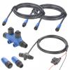 Plinkwirekb NMEA 2000 N2K Starter Kit Marine Grade Backbone Drop Cable 2 Port Tees Terminators Power Cable with Fuse for Lowrance Simrad B&G Navico Garmin Networks (Kit-E) view 1
