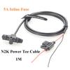 Plinkwirekb NMEA 2000 N2K Starter Kit Marine Grade Backbone Drop Cable 2 Port Tees Terminators Power Cable with Fuse for Lowrance Simrad B&G Navico Garmin Networks (Kit-E) view 4