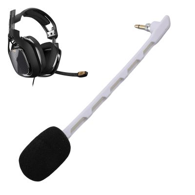 Sanpyl 2pcs 3.5mm Wired Game Microphones, for Astro TR Gaming Headset, 18cm / 7.1 inch (White)