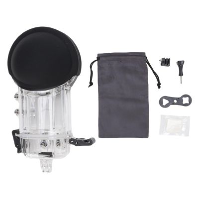 Focket Invisible Dive Case Fit for X5, Water Proof 50m/164ft Underwater Action Camera Dive Case, Diving Protective Housing Shell with Bracket Adapter Prevent Fog Sheet