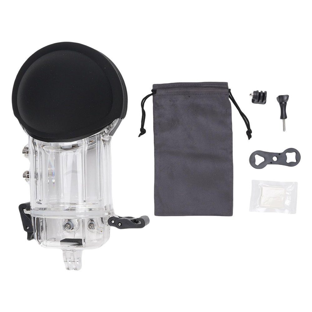 Focket Invisible Dive Case Fit for X5, Water Proof 50m/164ft Underwater Action Camera Dive Case, Diving Protective Housing Shell with Bracket Adapter Prevent Fog Sheet