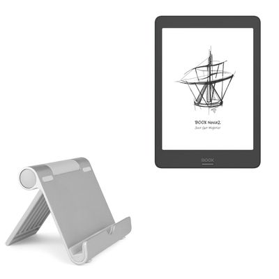 BoxWave Stand and Mount Compatible with Onyx BOOX Nova2 - VersaView Aluminum Stand, Portable, Multi Angle Viewing Sturdy