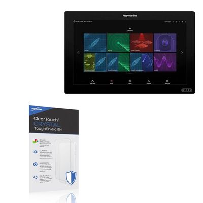 BoxWave Screen Protector Compatible With Raymarine T70428 - ClearTouch Crystal ToughShield 9H (2-Pack), Clear 9H Tough Flexible Film Screen Protector