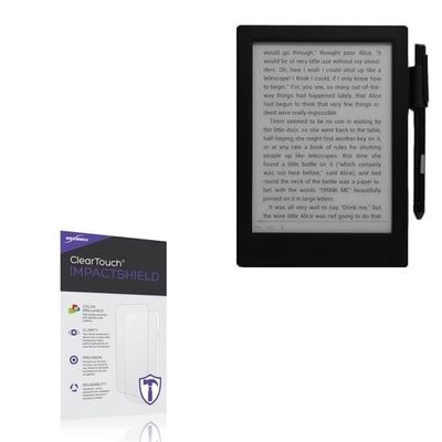 BoxWave Screen Protector Compatible With Good e-Reader 6.8 - ClearTouch ImpactShield (2-Pack), Impenetrable Screen Protector Flexible Film