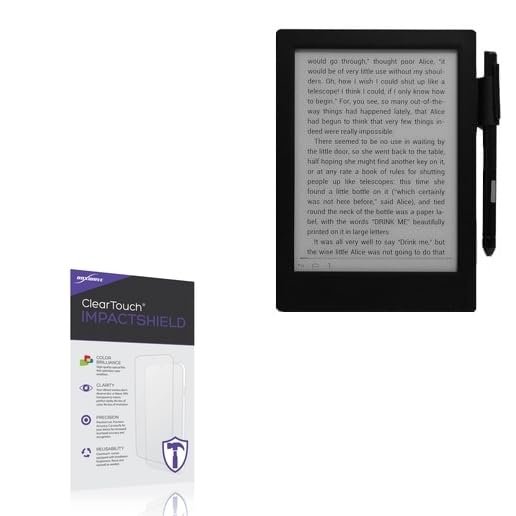 BoxWave Screen Protector Compatible With Good e-Reader 6.8 - ClearTouch ImpactShield (2-Pack), Impenetrable Screen Protector Flexible Film