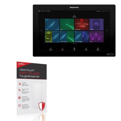 BoxWave Screen Protector Compatible With Raymarine E70399 - ClearTouch Anti-Glare ToughShield 9H (2-Pack), Anti-Glare 9H Tough Flexible Film Screen Protector